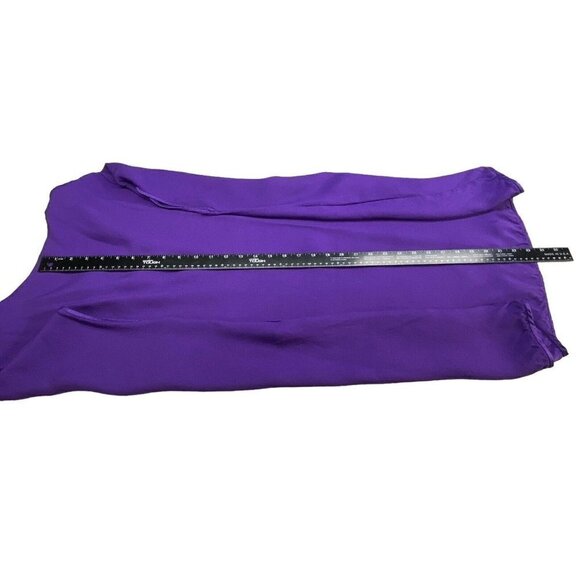 DIANE VON FURSTENBERG Tunic V Neck Dress Purple M 11-11 - Picture 8 of 12